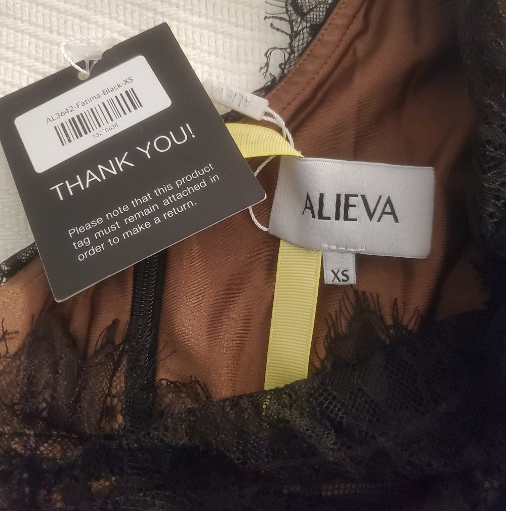 New Alieva Fatima Ruched Midi Dress Sizs XS - Picture 10 of 12